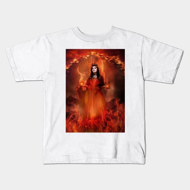 Cristina Scabbia Fanart Kids T-Shirt by FrozenMistress